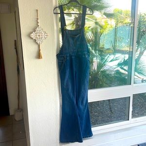 FREE PEOPLE bell bottom overalls